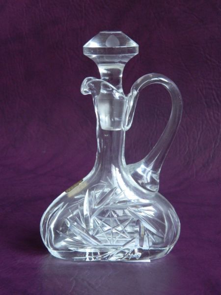 Flasche mit Stopfen, Bleikristall