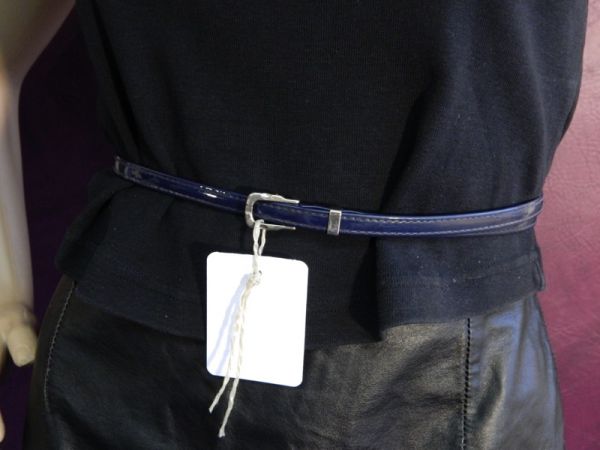 Schmaler Gürtel, Lack 100 cm lang