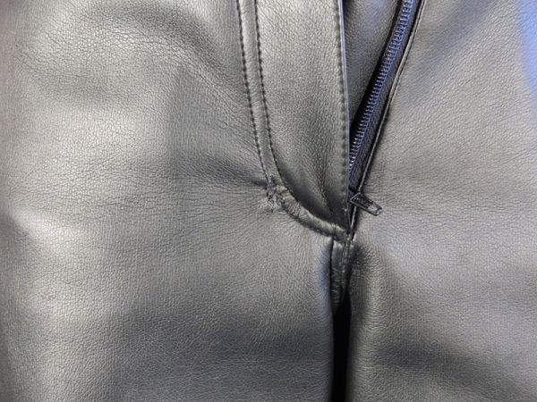 Hose, Kunstleder/Stoff-Mix Gr. 36