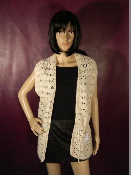 Strickweste Beige Gr. 46