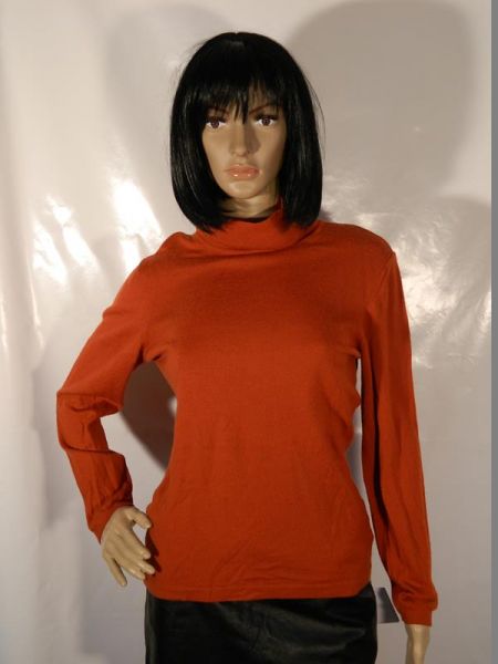 YSS Pullover Orange mit Rollkragen Gr. S