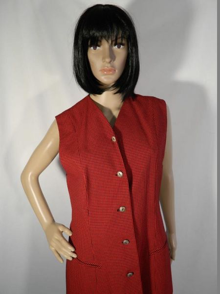 Gina Benotti Bluse und Shorts, Rot kariert, Gr. 42 (2-teilig)