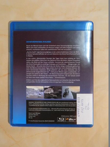 Blu-Ray Disc - Sunrise Earth - Gletscher im Kenai Fjord