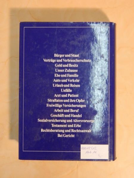 "Ratgeber Recht - Klare Antworten auf 1500 Rechtsfragen des Alltags" Ein ADAC Buch