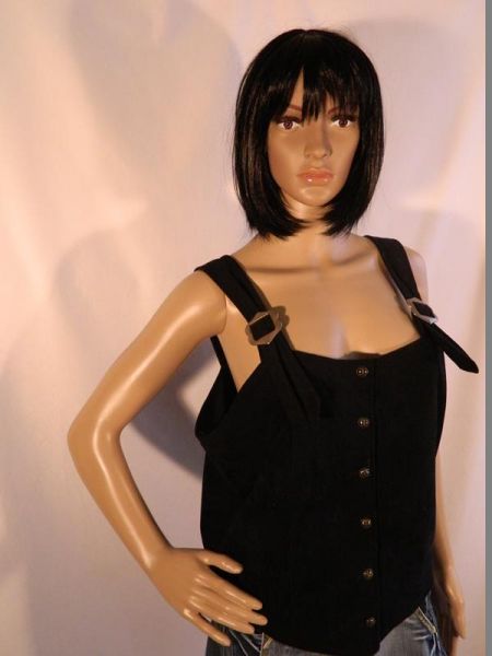 Landhaus-Top/Weste Schwarz, Gr. 42