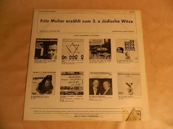 LP F.Muliar, Jüdische Witze