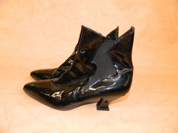 Maschio Ankle Boots Schwarz Lack Gr. 39