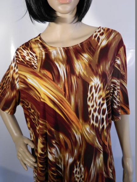 YSS Shirt Braun Orange Wischmuster Gr. XL