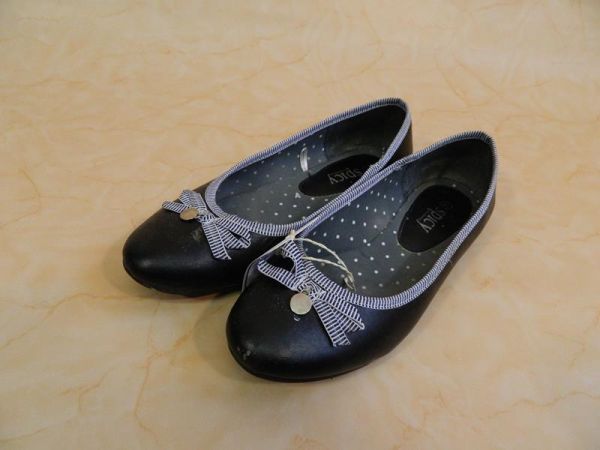 Spicy Ballerinas Schwarz mit Weiß Gr. 41