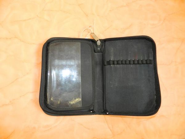 Federmappe Gestreift Khaki