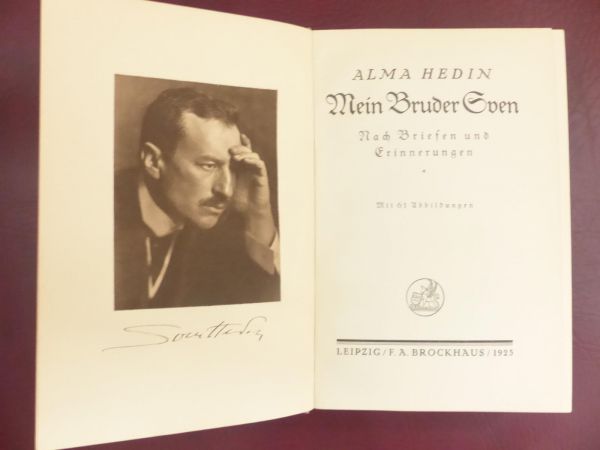 Alma Hedin, Mein Bruder Sven - nach Briefen und Erinnerungen