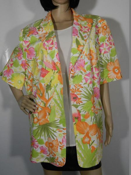 Corena Jacke Blumenmuster Gr. 48