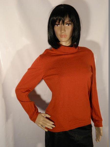 YSS Pullover Orange mit Rollkragen Gr. S