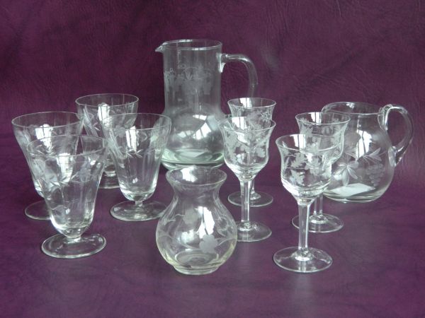 11-er Set, Gläser und Kännchen