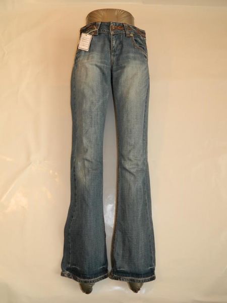 Little Big Jeans Blau Orangene Details Gr. 28x34