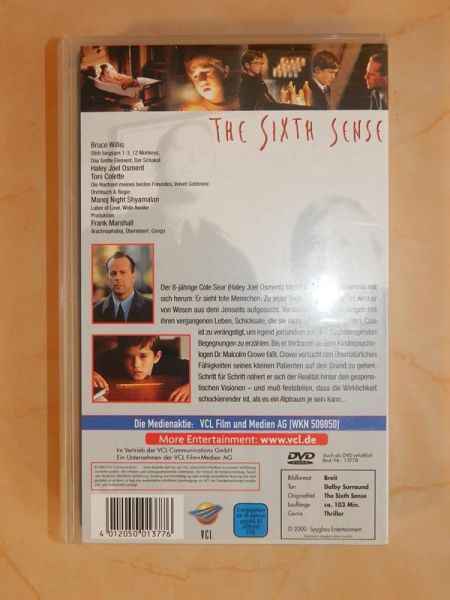 VHS "The Sixth Sense"