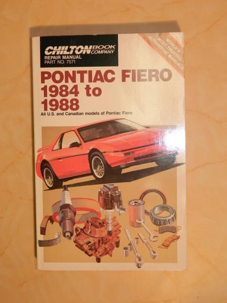 Pontiac Fiero 1984-1988 Repair Manual (Englisch)