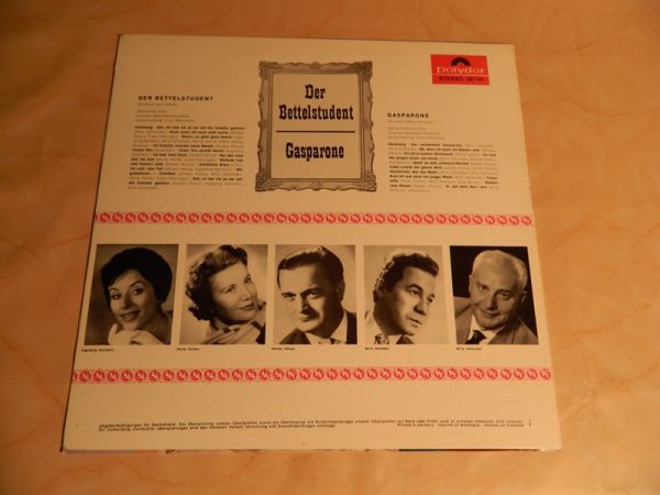 LP Der Bettelstudent, Gasperone