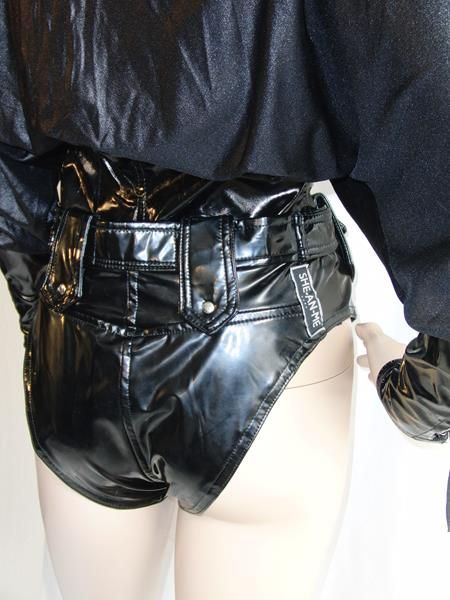 Phaze Gothic-Oberteil Lack/Elasthan-Mix Gr. S