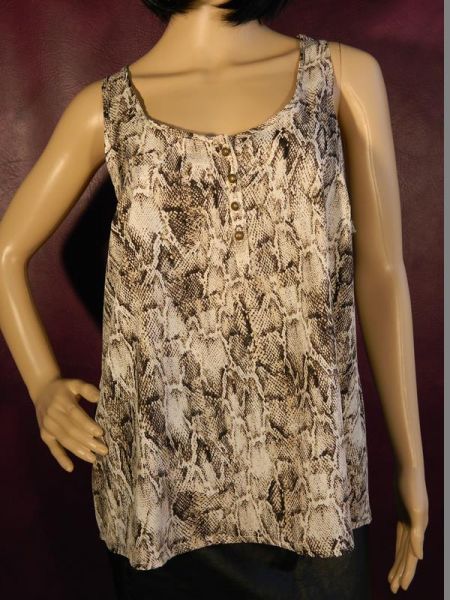 Pimkie Bluse Schlangenmuster Gr. 42