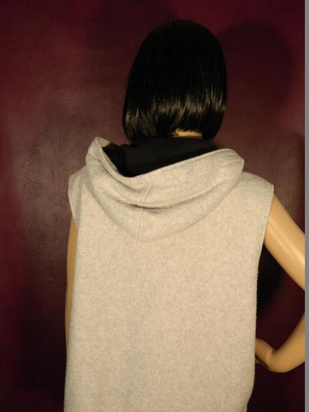 Fleece-Weste Grau Gr. 36/38