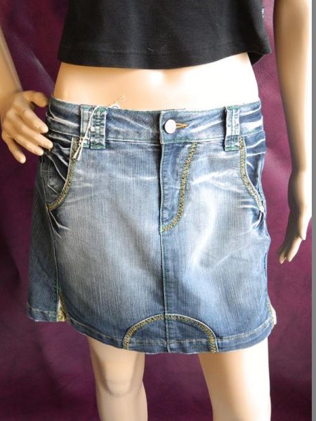 Rodi Denims Jeansrock Blau Vintage-Look, Gr. L