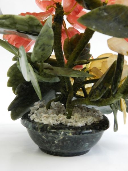 Deko Edelstein-Blumen in Schale