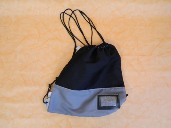 Rucksack-Beutel Schwarz Grau