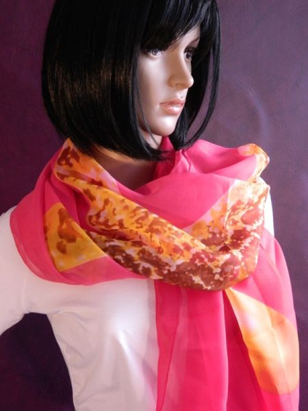 Transparenter Maxi-Sommer-Schal "Seestern"