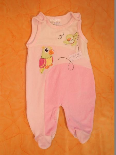 Strampler Rosa Papagei Gr. 56