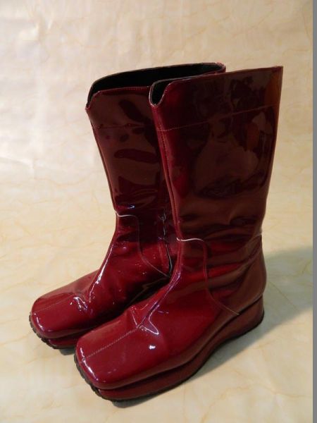 Stiefel Lack rot Gr. 38