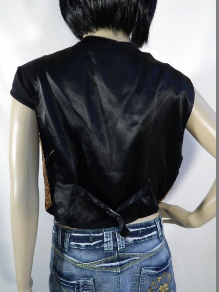 Lederweste Braun, Gr. M