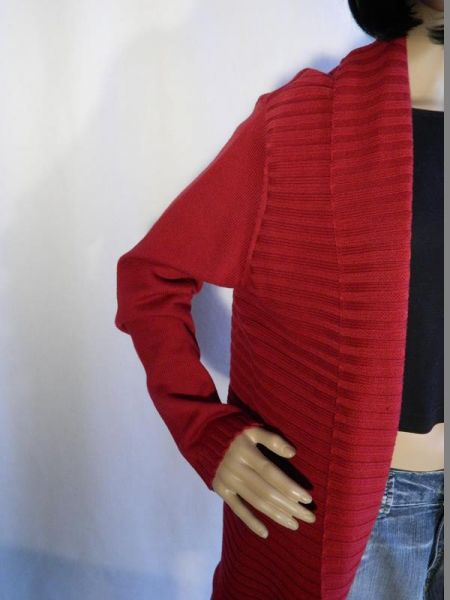 Cecilia Classics Strickjacke Bordeaux Rot, Gr. L