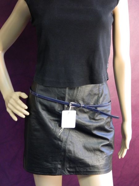 Schmaler Gürtel, Lack 100 cm lang