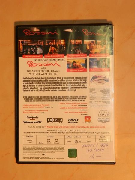 DVD "Rossini - oder die mörderische Frage, wer mit wem schlief"