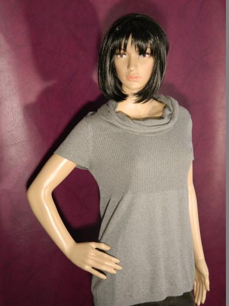 Pullover Grau mit Rollkragen Gr. M