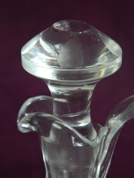 Flasche mit Stopfen, Bleikristall