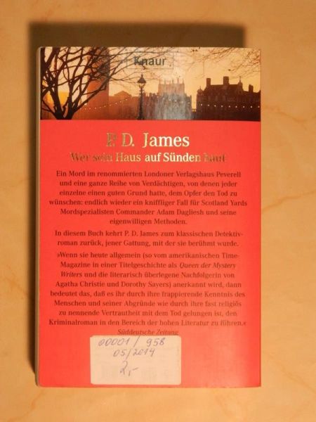 "Wer sein Haus auf Sünden baut" von P.D. James