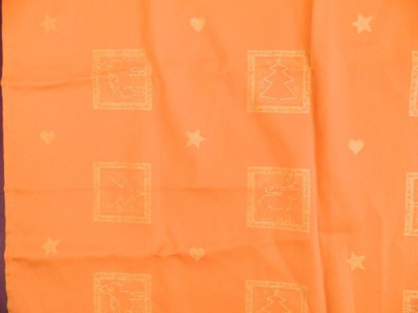Carotex Tischdecke, Orange/Gold, Weihnachten