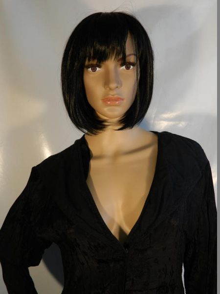 Four Seasons Bluse Gothik Schwarz Blumenmuster Gr. 36