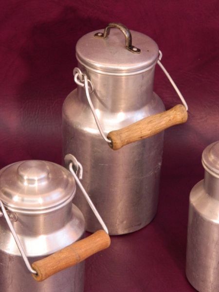 Deko-Milchkannen, 3-er Set