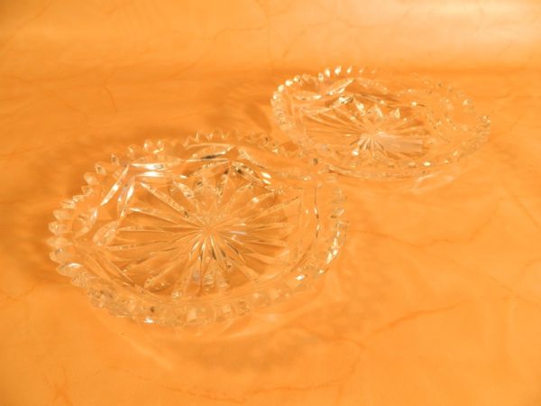 2-er Set Kristall-Schalen