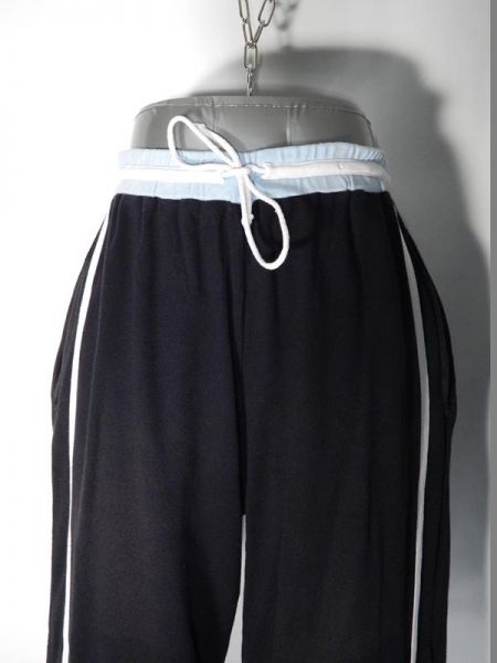 X-Mail 3/4 Sporthose Blau mit Weiss Gr. L (42/44)