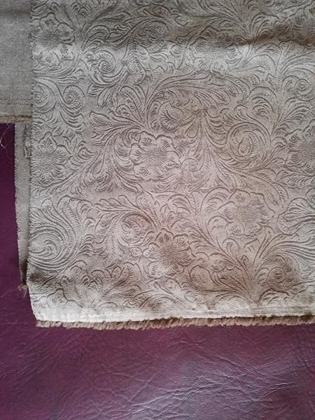 Tischdecke Grau/Blass Flieder mit Blumenmuster