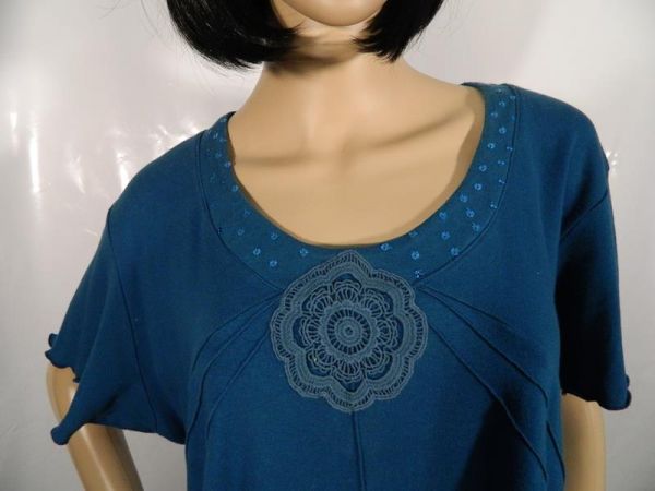 Queensize Sweatshirt Blau Gr. 48/50