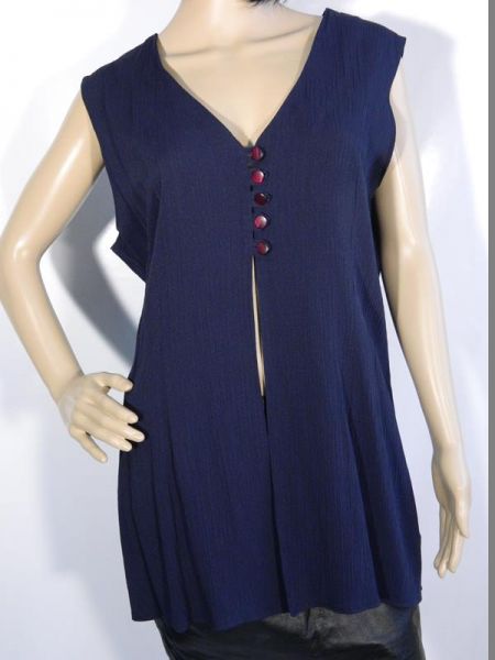 Orsay Bluse Blau Gr. 40