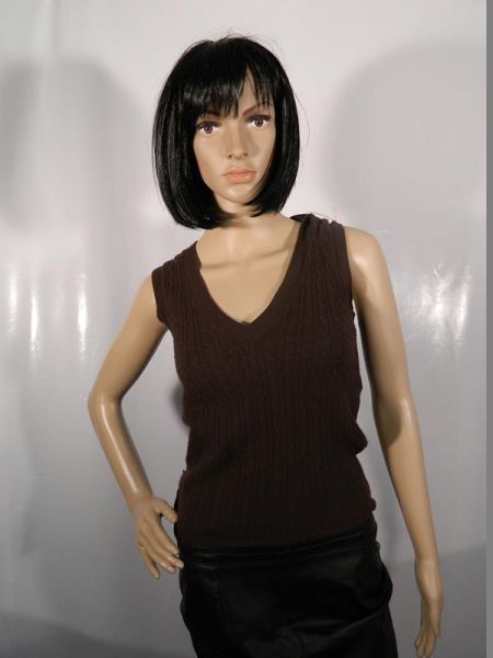 Alisé Strickpullover ärmellos Braun Gr. 28