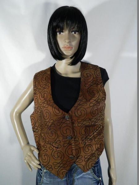 Lederweste Braun, Gr. M