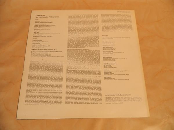 LP Galakonzert der Leningrader Philharmonie Mrawinsky