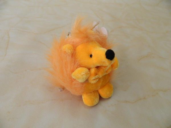 Stoffigel orange Schlüsselanhänger